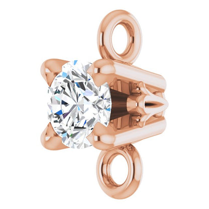 1/10 CT Natural Diamond Link, 3.4 mm x 6.4 mm
