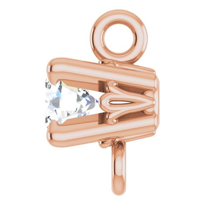 1/10 CT Natural Diamond Link, 3.4 mm x 6.4 mm
