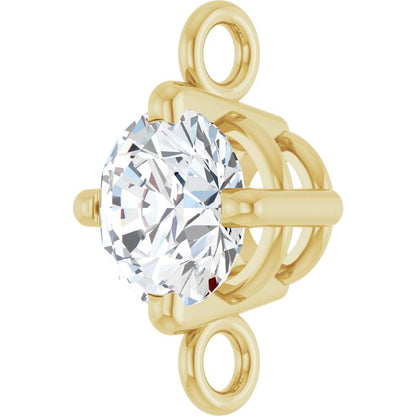1/4 CT Lab-Grown Diamond Link, 5.6 mm x 8.25 mm