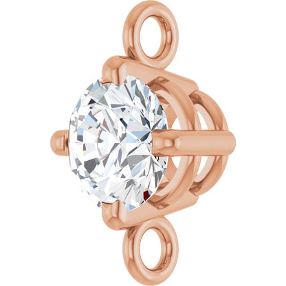 1/4 CT Natural Diamond Basket Link
