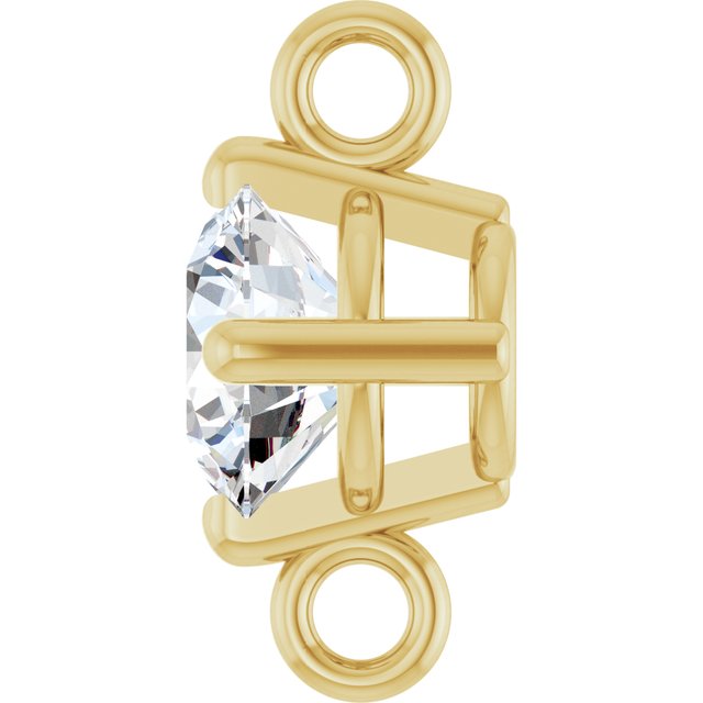 1/4 CT Natural Diamond Basket Link
