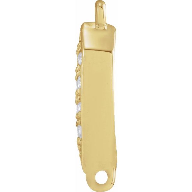 .07 CTW Natural Diamond Link, 3.84 mm x 7.81 mm