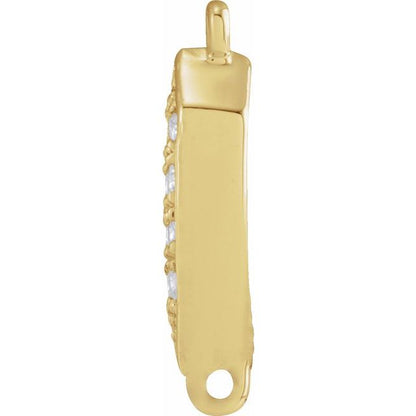 .07 CTW Natural Diamond Link, 3.84 mm x 7.81 mm