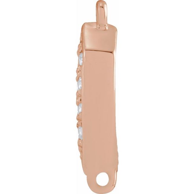 .07 CTW Natural Diamond Link, 3.84 mm x 7.81 mm