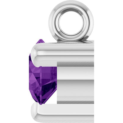 Natural Amethyst Petite Pavé® Dangle