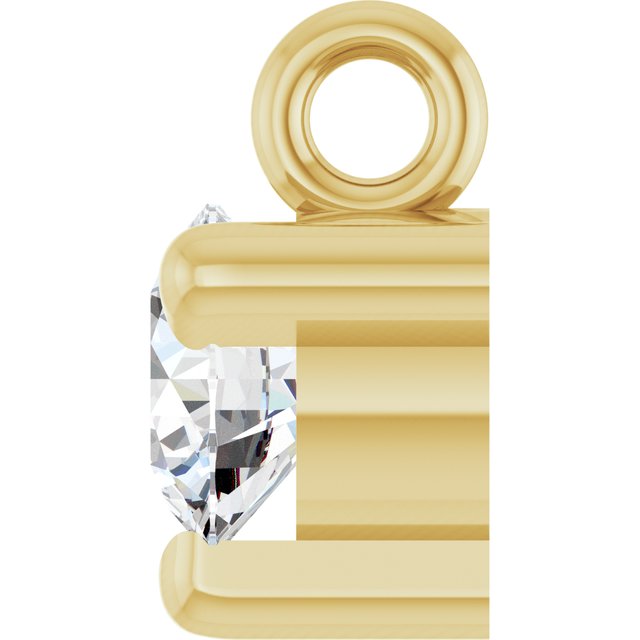 1/10 CT Lab-Grown Diamond Petite Pavé® Dangle