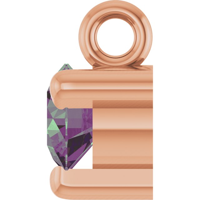 Lab-Grown Alexandrite Petite Pavé® Dangle