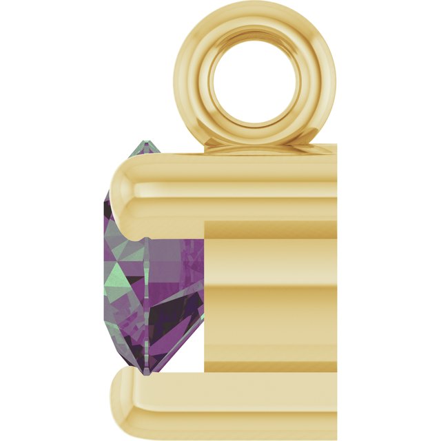 Lab-Grown Alexandrite Petite Pavé® Dangle