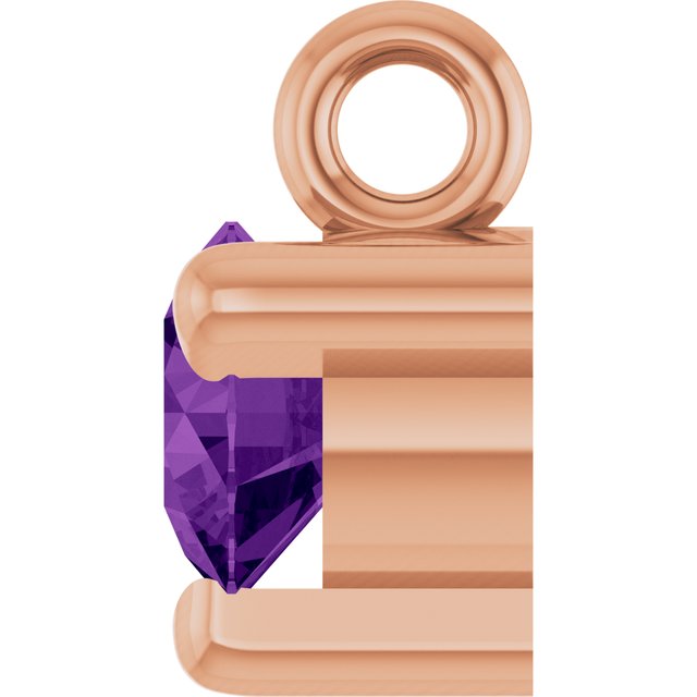 Natural Amethyst Petite Pavé® Dangle