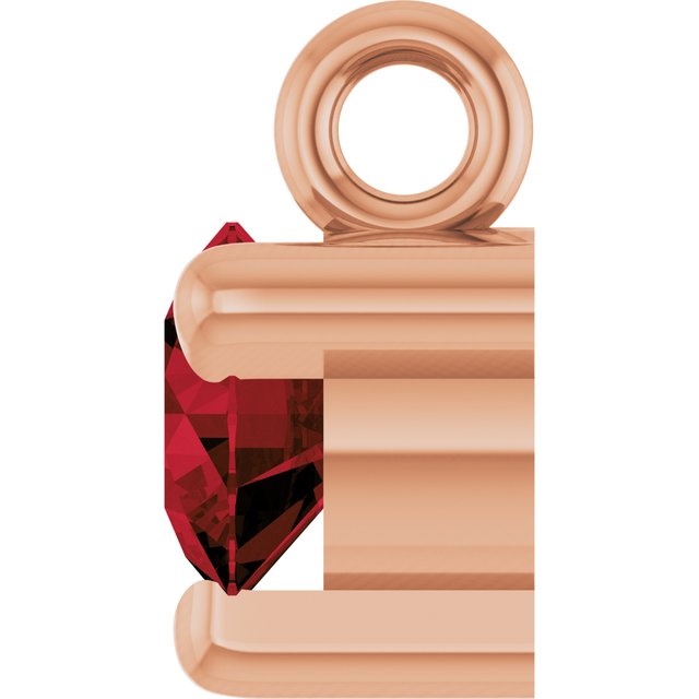 Natural Mozambique Garnet Petite Pavé® Dangle
