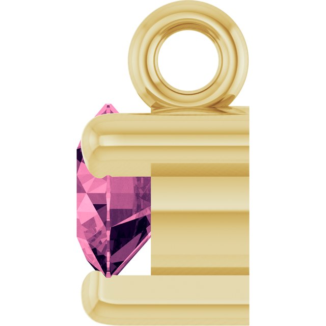 Natural Pink Tourmaline Petite Pavé® Dangle