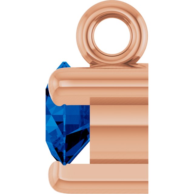 Natural Blue Sapphire Petite Pavé® Dangle