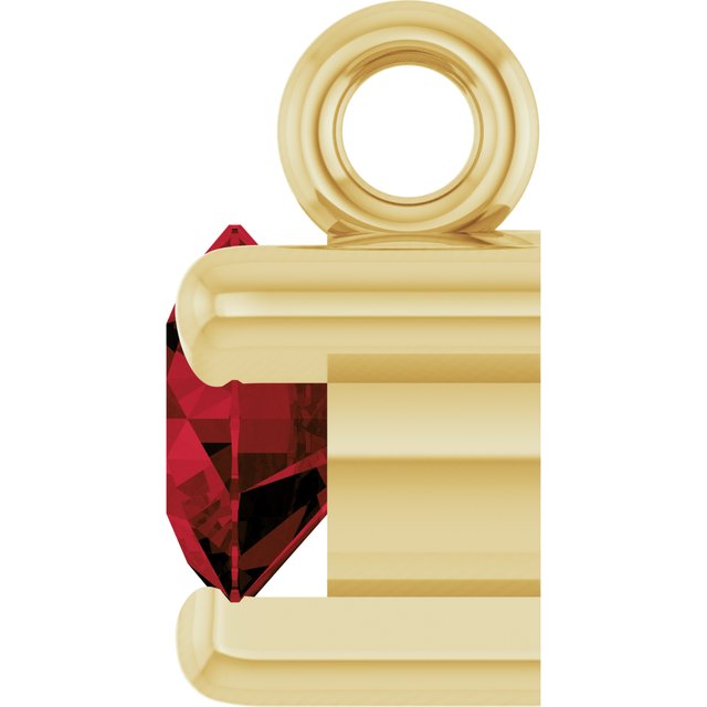 Natural Mozambique Garnet Petite Pavé® Dangle
