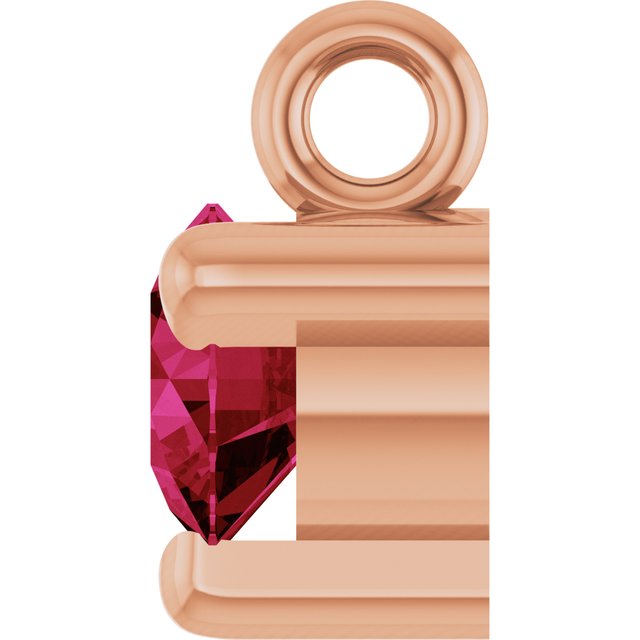 Natural Ruby Petite Pavé® Dangle