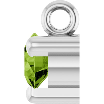 Natural Peridot Petite Pavé® Dangle