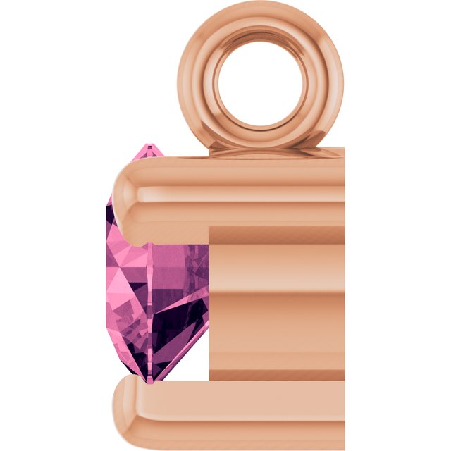 Natural Pink Tourmaline Petite Pavé® Dangle