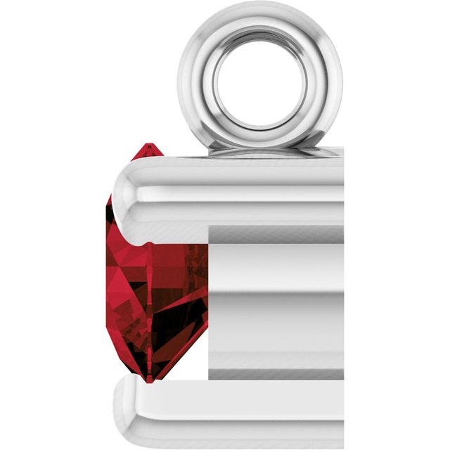 Natural Mozambique Garnet Petite Pavé® Dangle