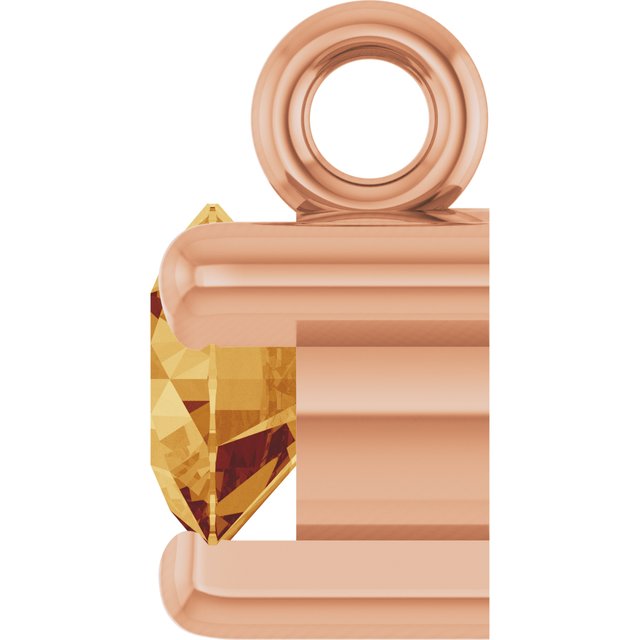 Natural Citrine Petite Pavé® Dangle