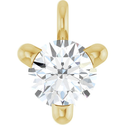 1/10 CT Natural Diamond Petite Pavé® Dangle
