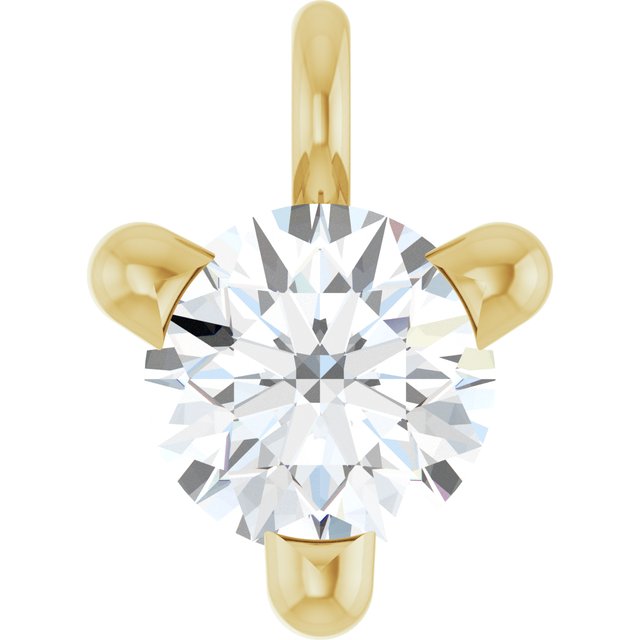 Natural White Sapphire Petite Pavé® Dangle