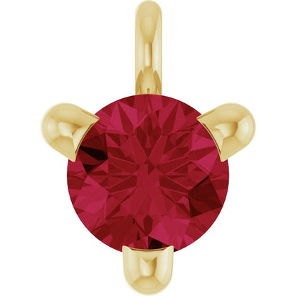 Natural Ruby Petite Pavé® Dangle
