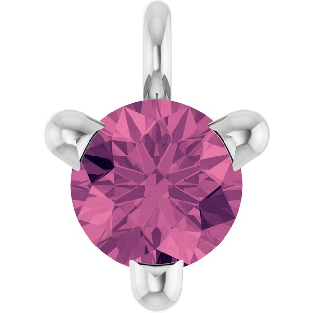 Natural Pink Tourmaline Petite Pavé® Dangle