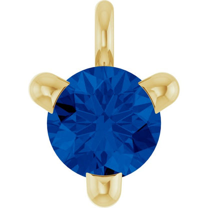 Natural Blue Sapphire Petite Pavé® Dangle
