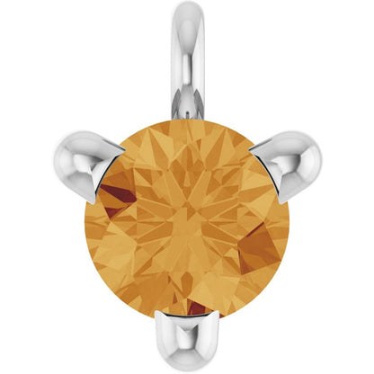 Natural Citrine Petite Pavé® Dangle