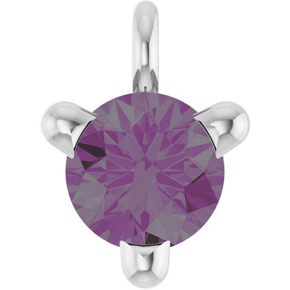 Lab-Grown Alexandrite Petite Pavé® Dangle