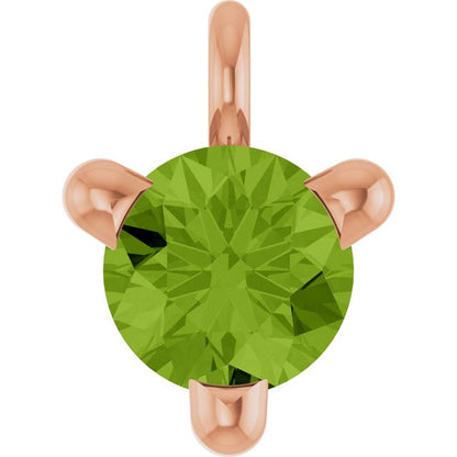 Natural Peridot Petite Pavé® Dangle