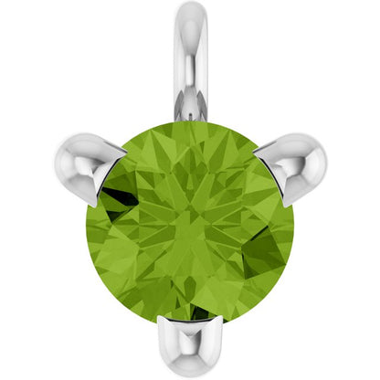 Natural Peridot Petite Pavé® Dangle