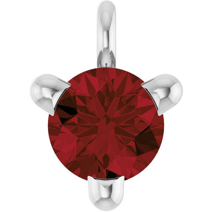 Natural Mozambique Garnet Petite Pavé® Dangle