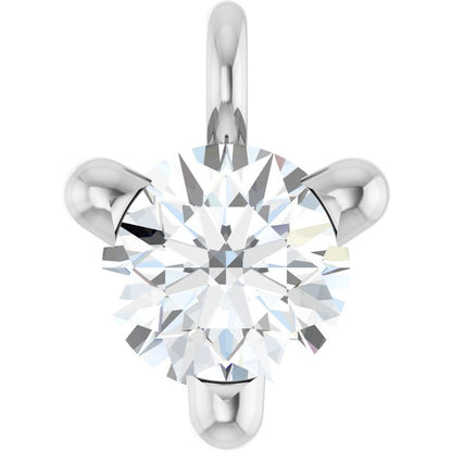 1/10 CT Natural Diamond Petite Pavé® Dangle