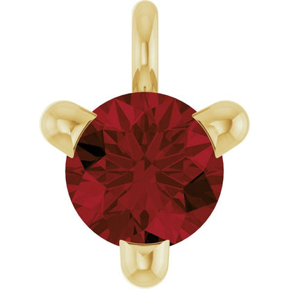 Natural Mozambique Garnet Petite Pavé® Dangle