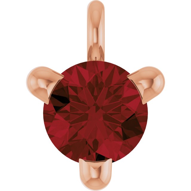Natural Mozambique Garnet Petite Pavé® Dangle