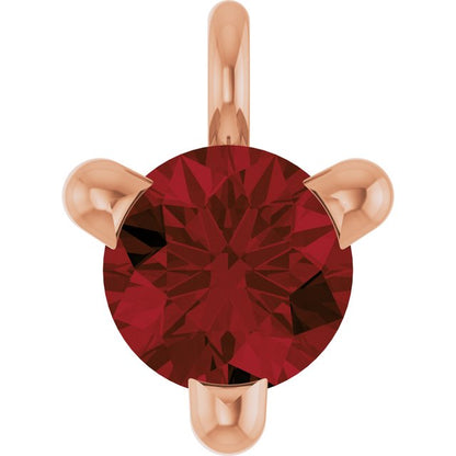 Natural Mozambique Garnet Petite Pavé® Dangle