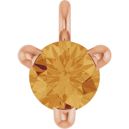 Natural Citrine Petite Pavé® Dangle