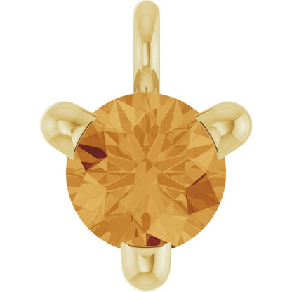 Natural Citrine Petite Pavé® Dangle