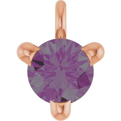 Lab-Grown Alexandrite Petite Pavé® Dangle
