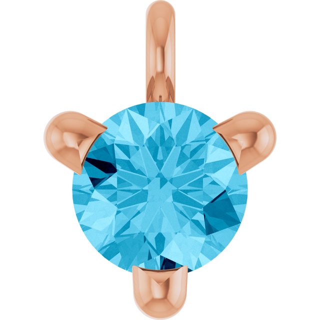 Natural Aquamarine Petite Pavé® Dangle