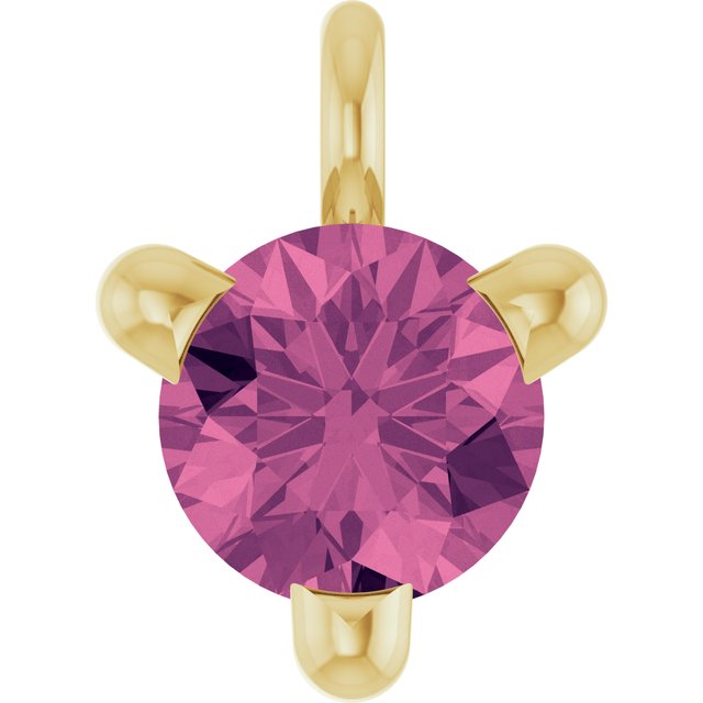 Natural Pink Tourmaline Petite Pavé® Dangle