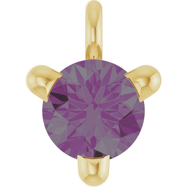 Lab-Grown Alexandrite Petite Pavé® Dangle