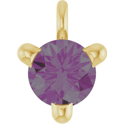 Lab-Grown Alexandrite Petite Pavé® Dangle