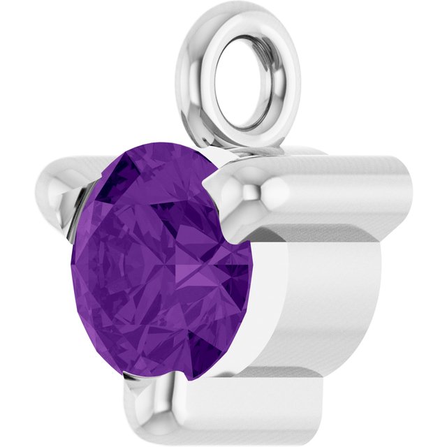 Natural Amethyst Petite Pavé® Dangle