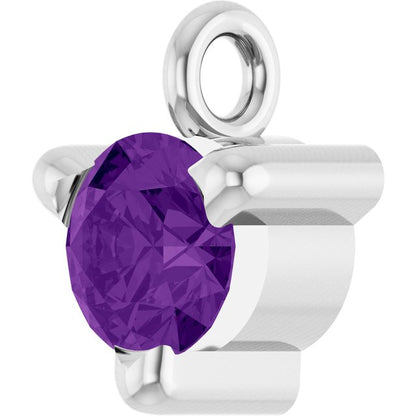 Natural Amethyst Petite Pavé® Dangle