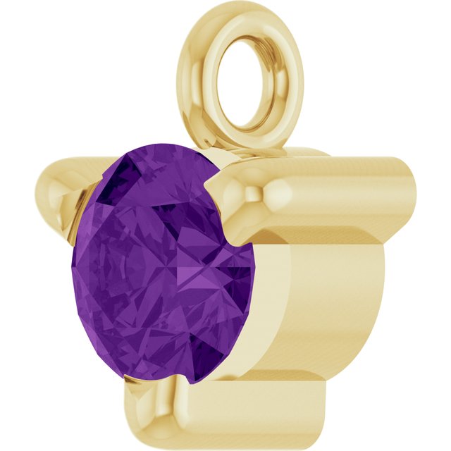 Natural Amethyst Petite Pavé® Dangle