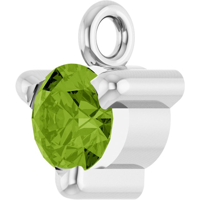 Natural Peridot Petite Pavé® Dangle