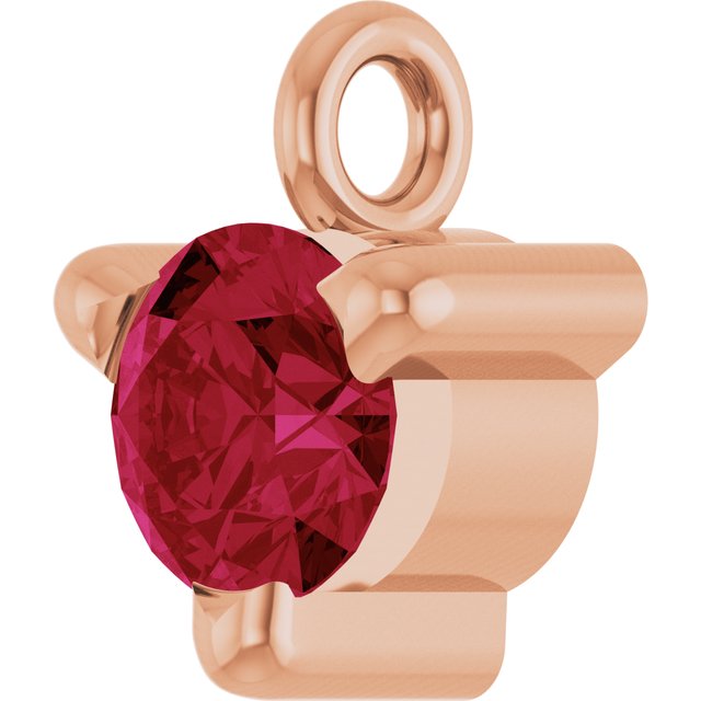 Natural Ruby Petite Pavé® Dangle