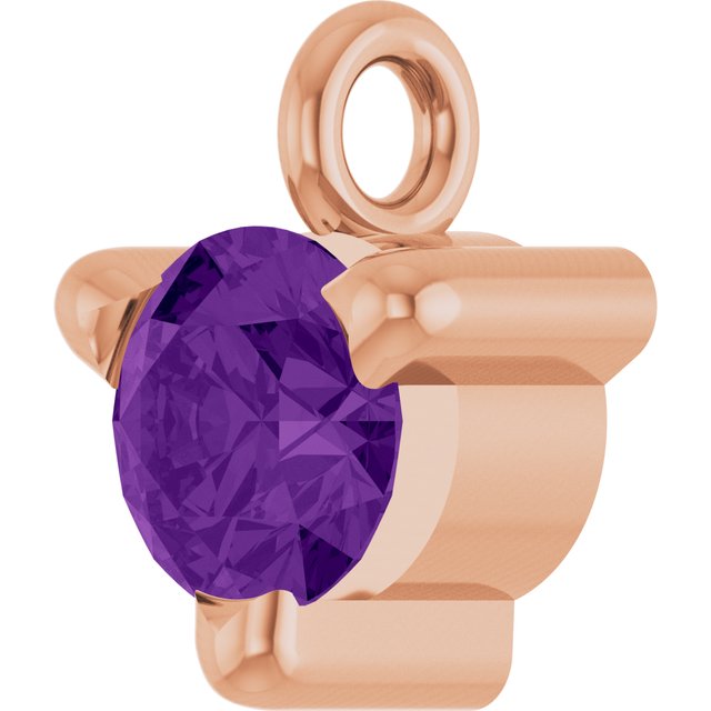 Natural Amethyst Petite Pavé® Dangle