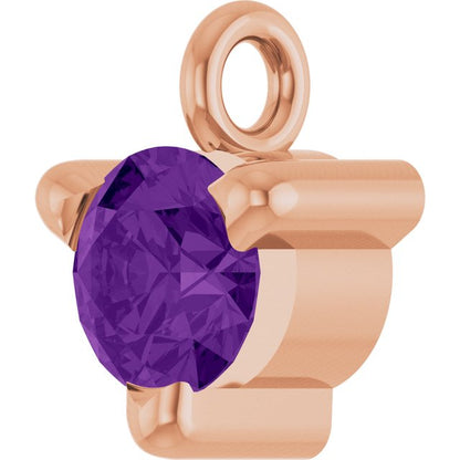 Natural Amethyst Petite Pavé® Dangle